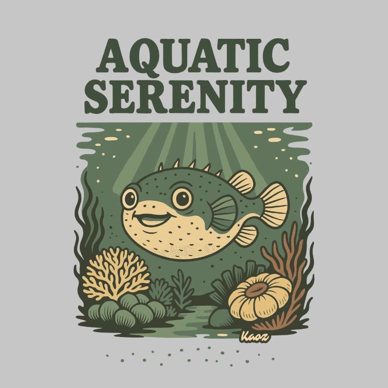 Aquatic Serenity Puffer Fish