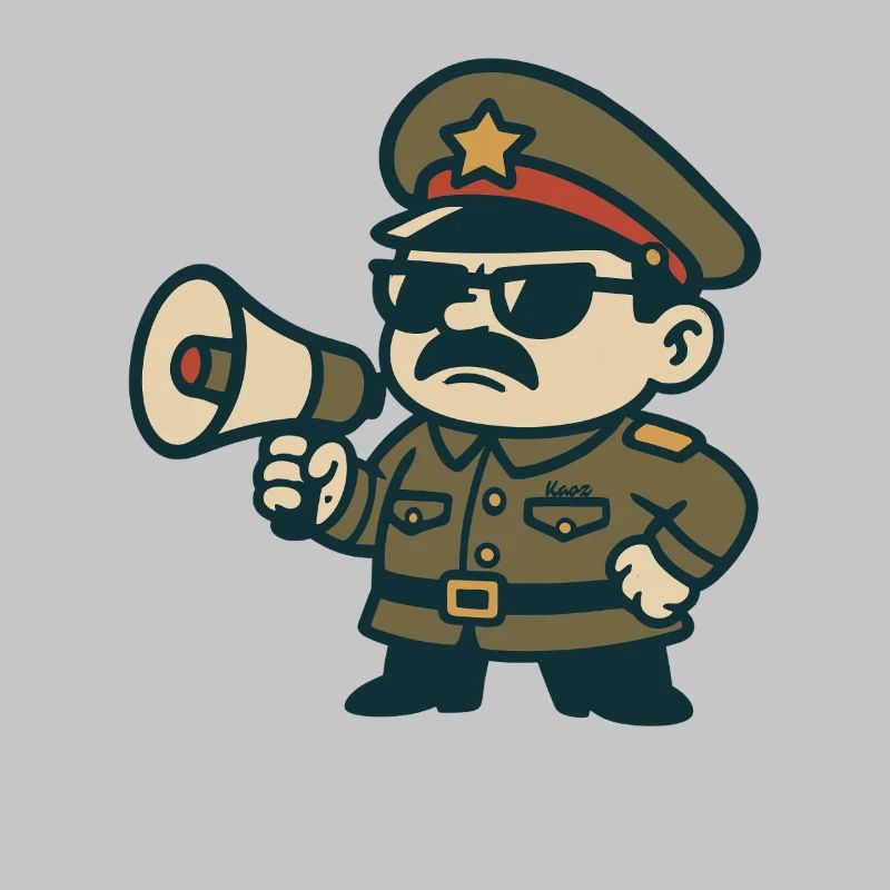 Retro Sergeant Megaphone