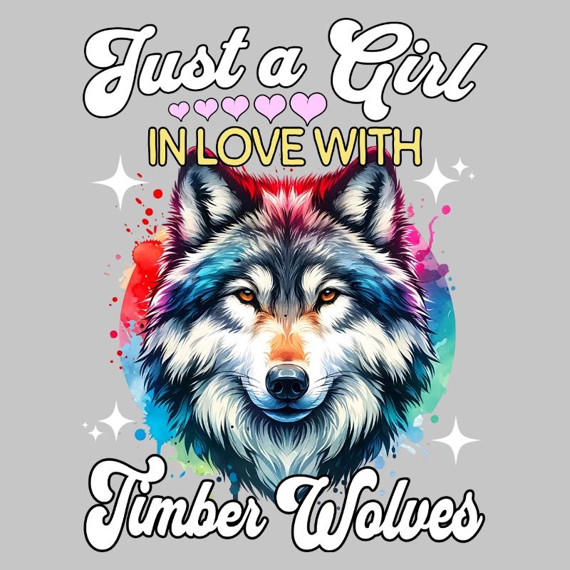 Grauwolf Mädchen Timber Wolf