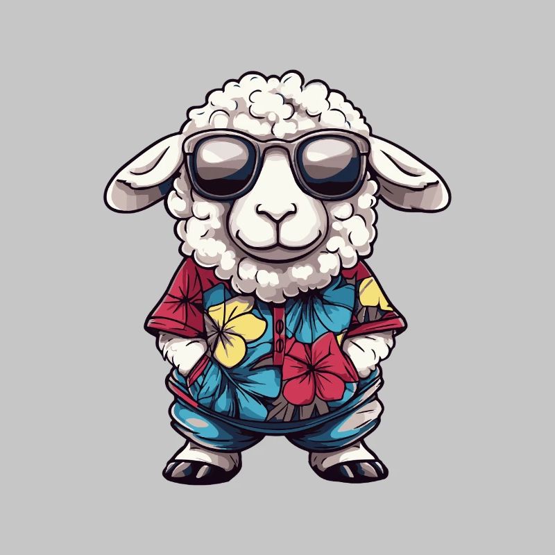 Sheep Comic Holiday