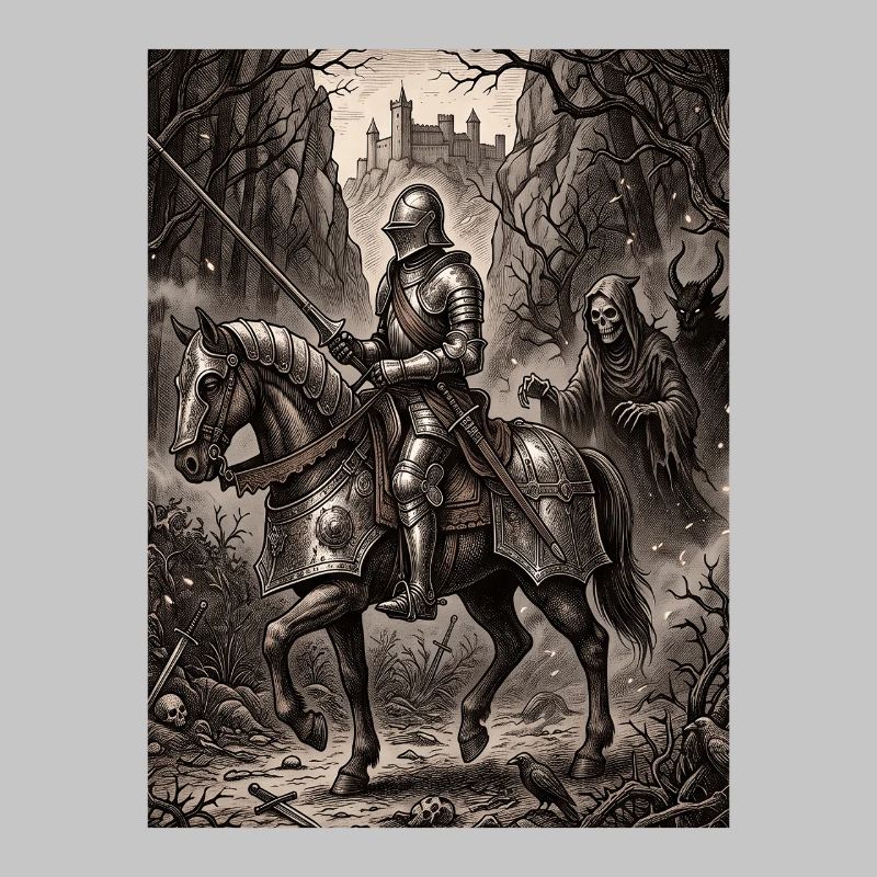 Le chevalier de la mort et le diable par Albrecht Dürer