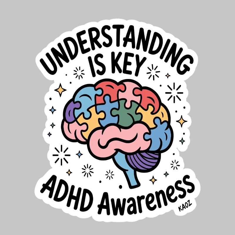 Puzzle Brain ADHD Awareness
