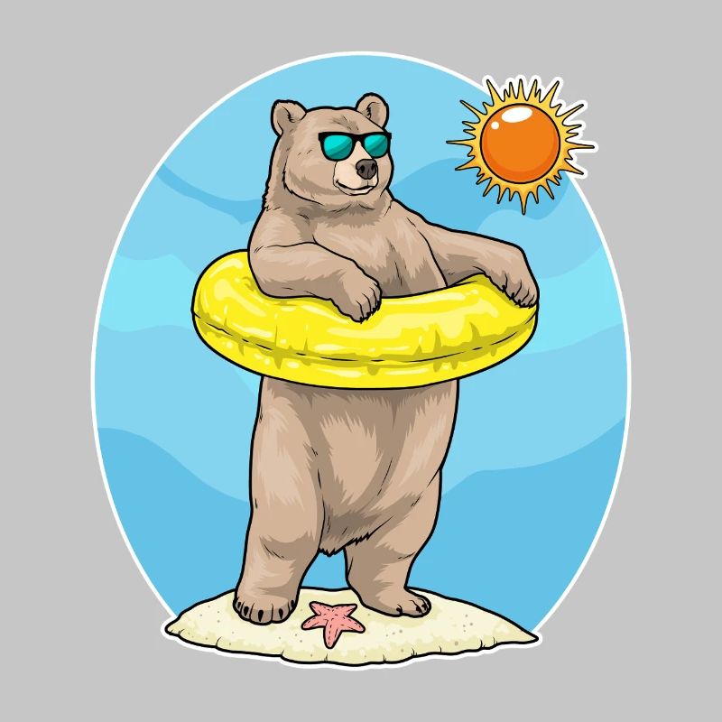 Été de la baignée de Bear Beach