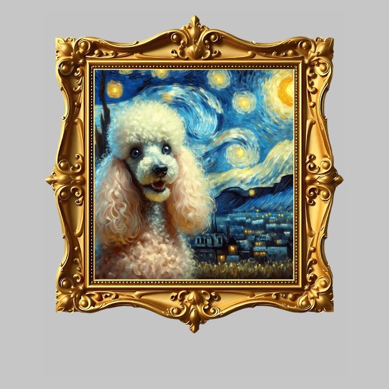 Pudel Starry Night