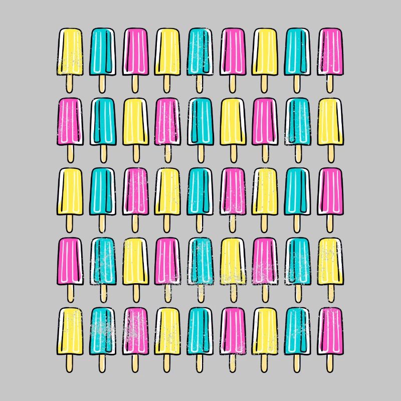 Eis mit Stiel Vintage Eiscreme Retro Sommer Design