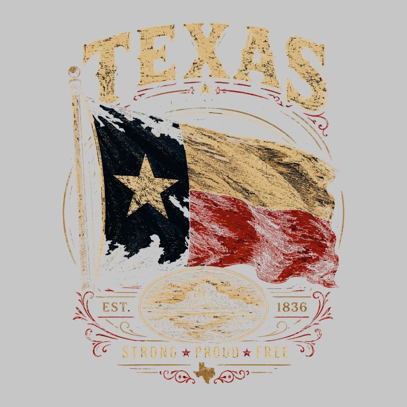Fierté du drapeau du Texas : Stark & Free