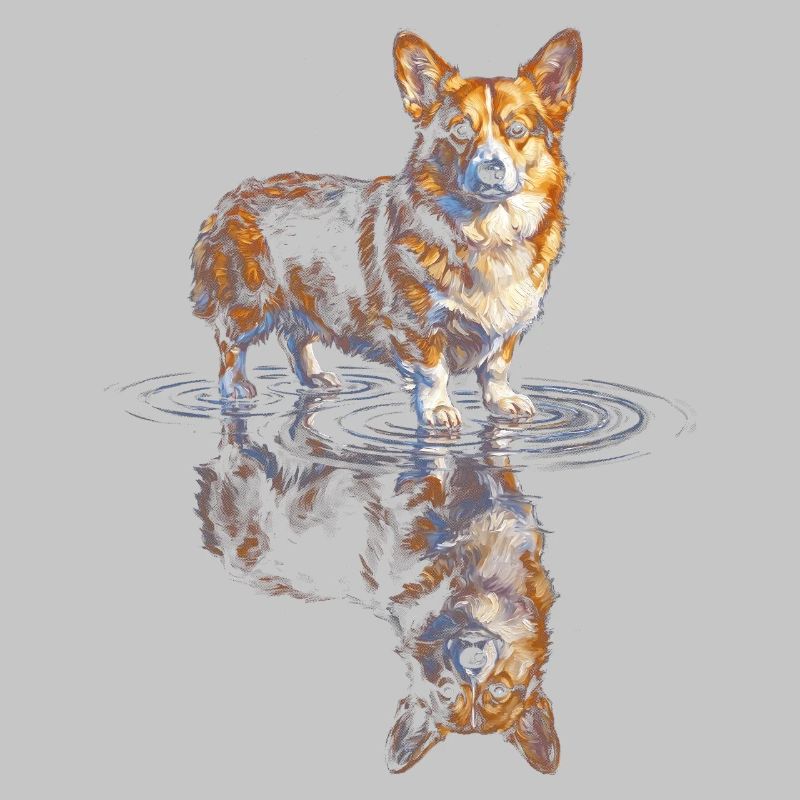 Wasserreflex Corgi 