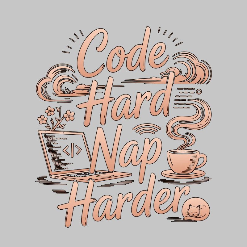 Remote Developer Code Hard Nap Harder Remote Coder