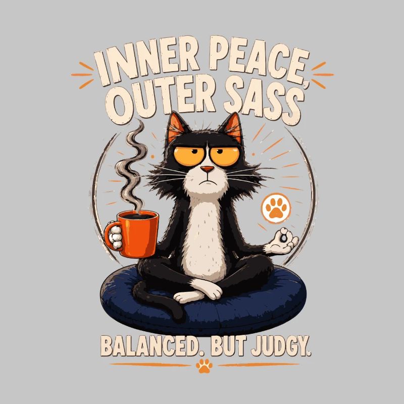Inner Peace Outer Sass Cat