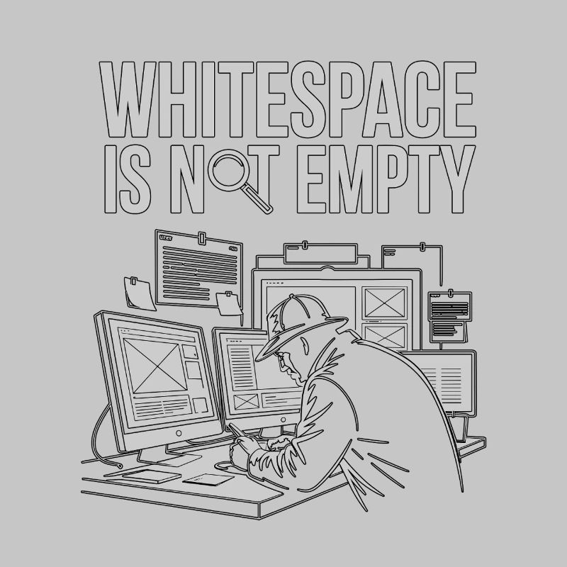L’espace blanc pour les designers UX/UI n’est pas un design web vide