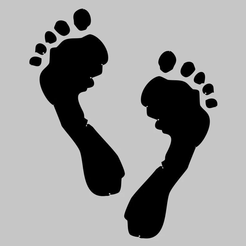 Füsse Silhouette