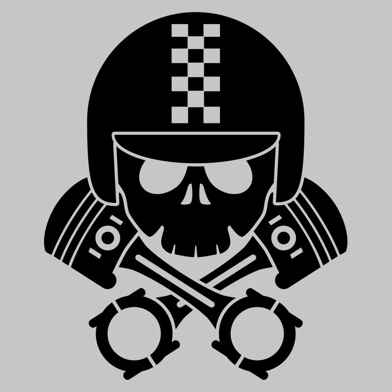 schädel helm kolben