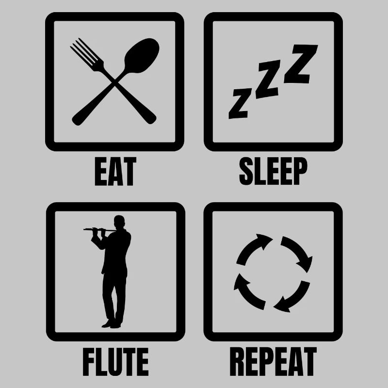 Flötenspieler Routine