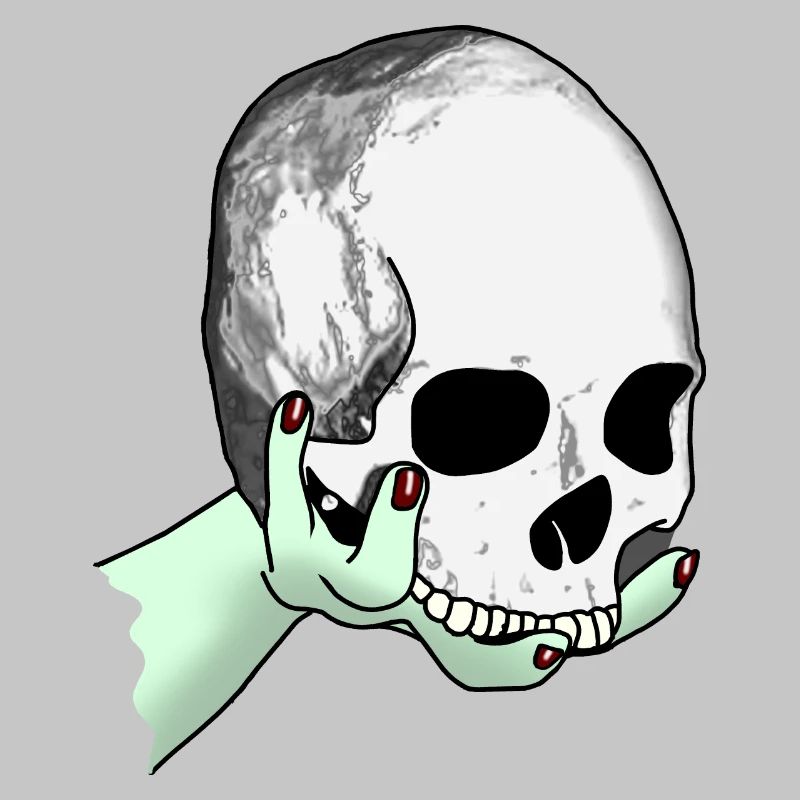 Totenkopf wird dargeboten