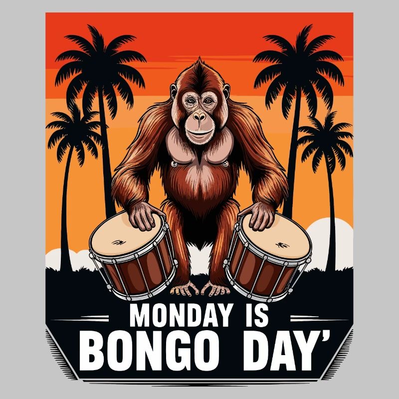 Monkey Bongo Drummer