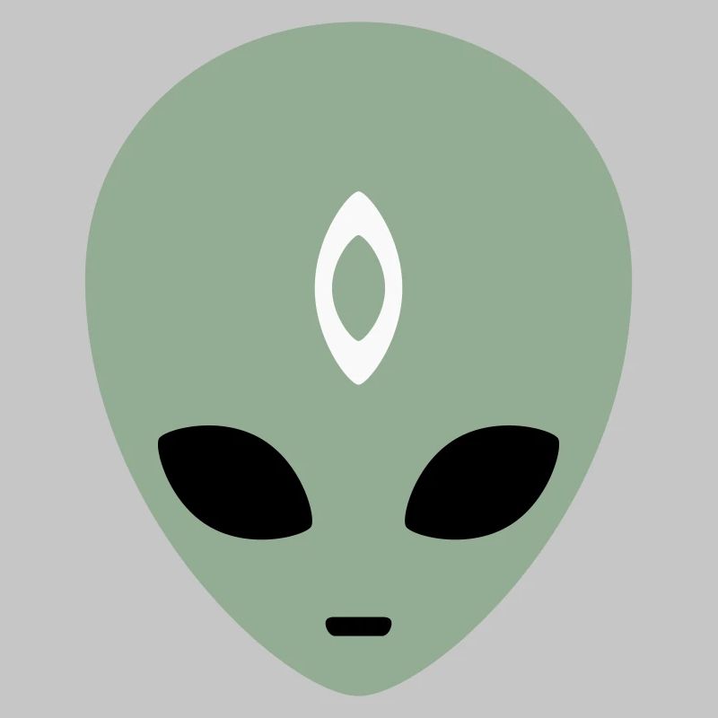 Alien Head Third Eye (three colours)