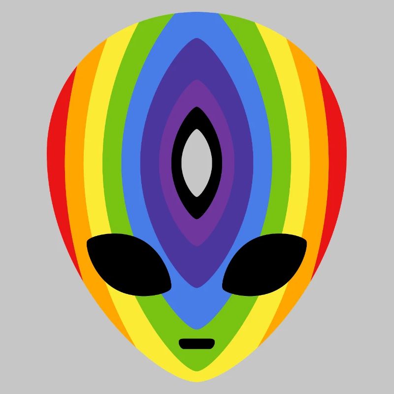 Prismatic Rainbow Alien