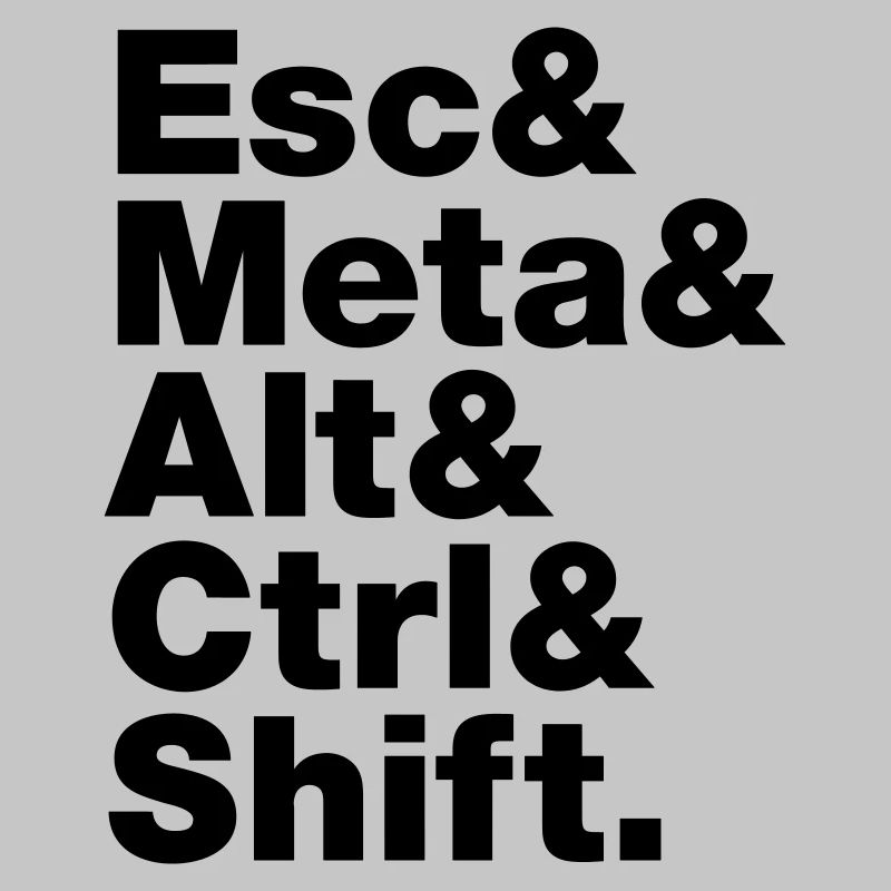 Esc & Meta & Alt & Ctrl & Shift
