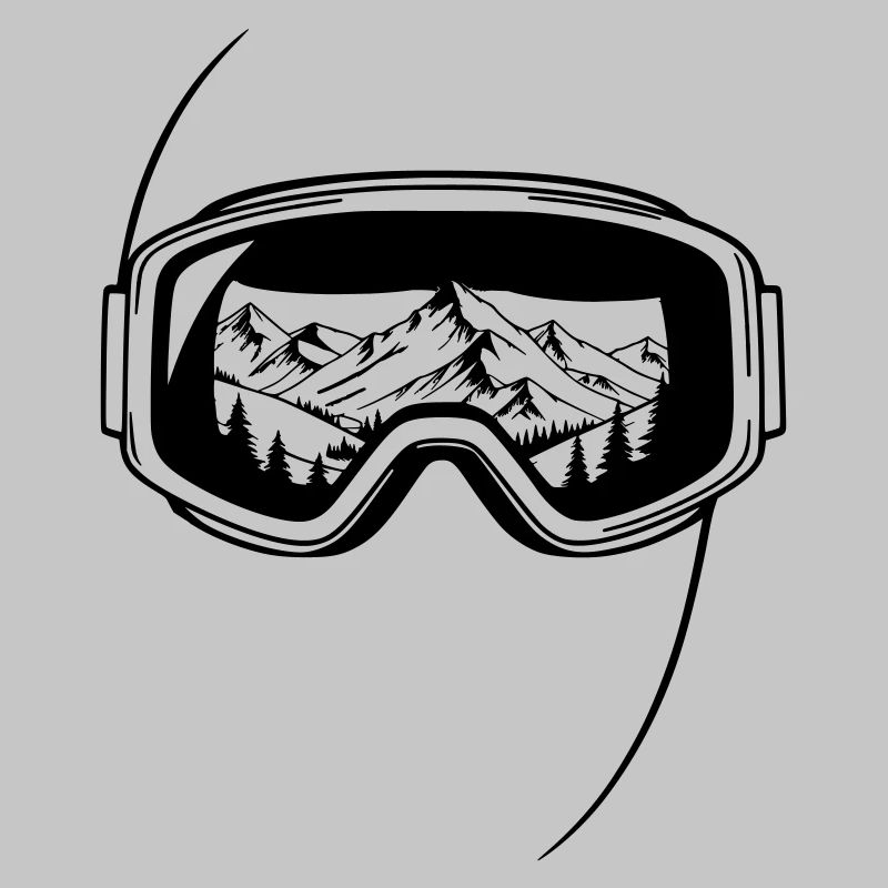 Summit View Ski Goggles Graphic