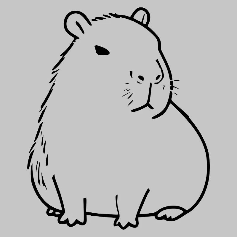 Capybara capybara noir