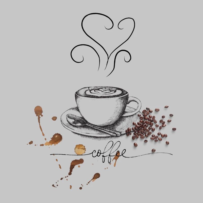 Tasse à café et conception de grains