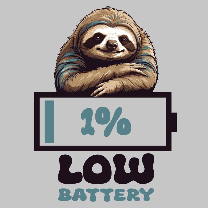 Faultier Leere Batterie
