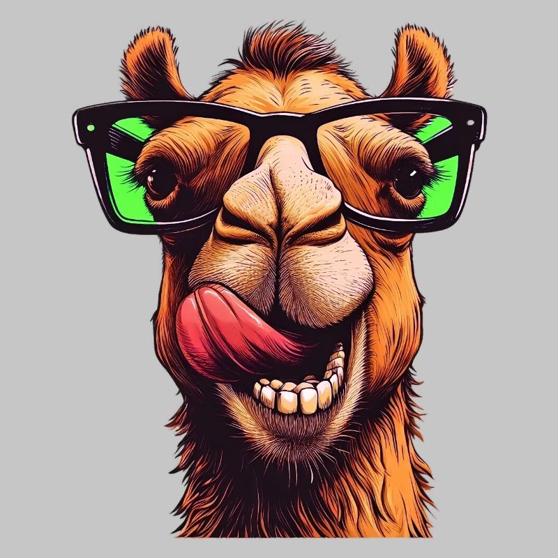 Kamel mit Sonnenbrille
