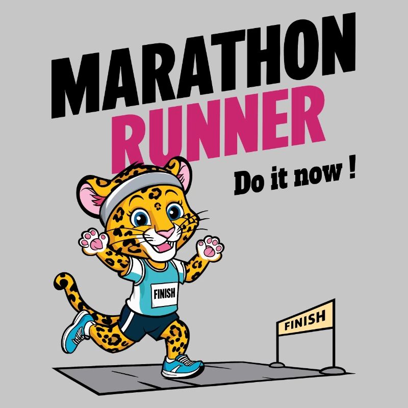 Leopard Marathon Läufer