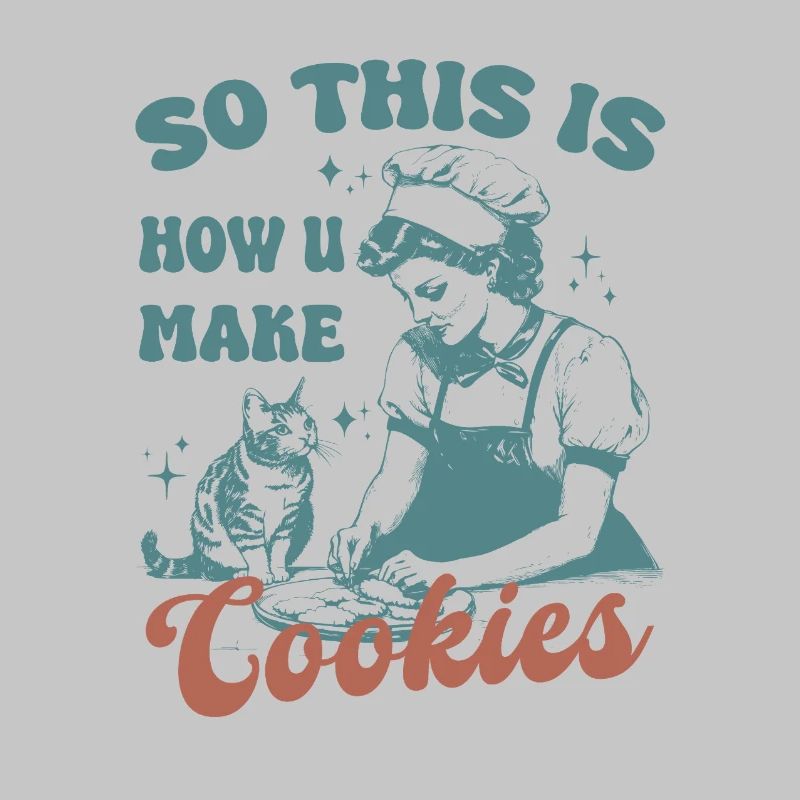 C’est donc comme ça que vous faites des biscuits chat mignon