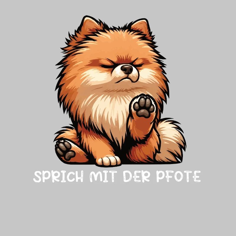 Sprich mit der Pfote Zwergspitz Zwergspitze Spitz
