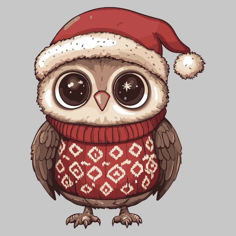Eule Weihnachten Xmas