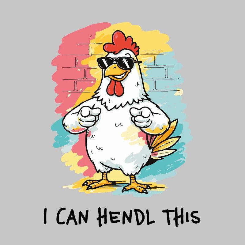I Can Hendl This – Dialect Pun Chicken Rooster