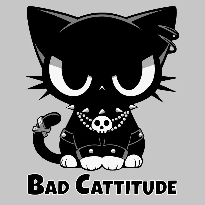 Bad Cattitude Goth Cat with Attitude