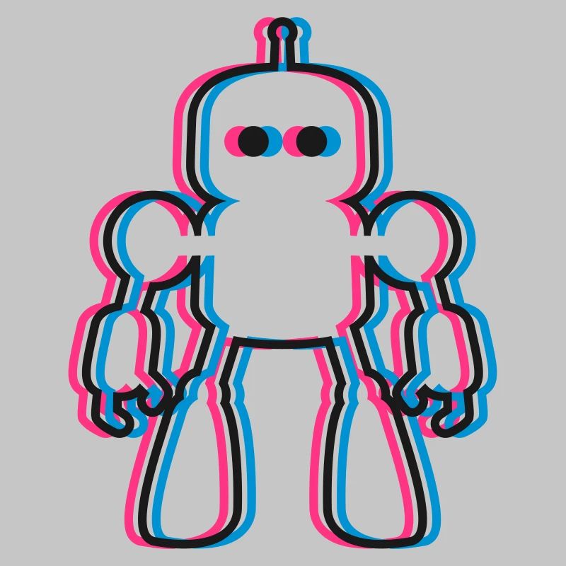 Roboter 3D Effekt KI Sci-Fi 