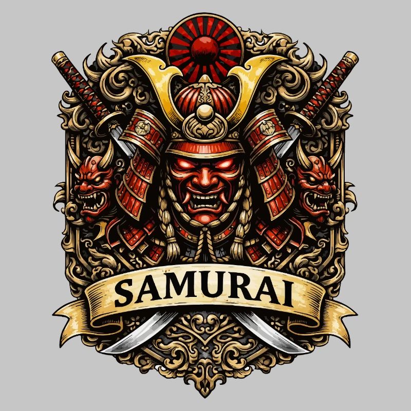 Samurai Wappen Kriegerkunst