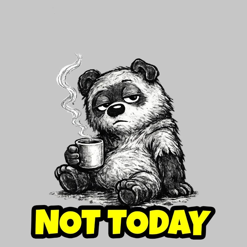 Not Today – Grumpy Bear Coffee (Sketch)