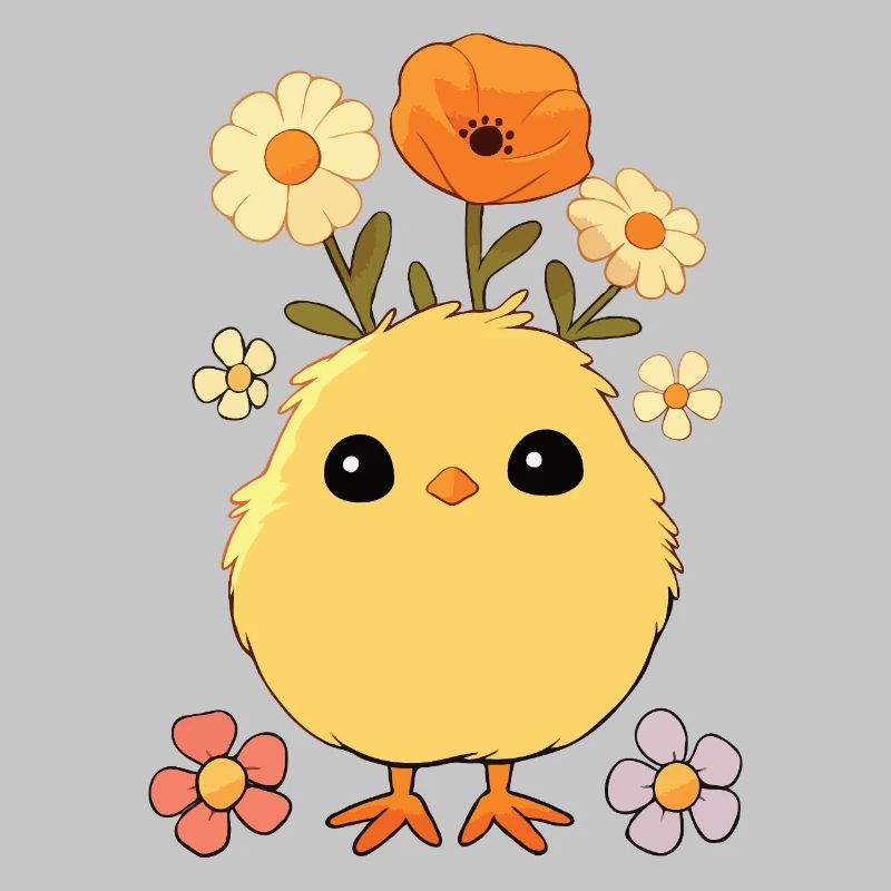 Chick, Spring, Flowers, Summer, Easter, Garden