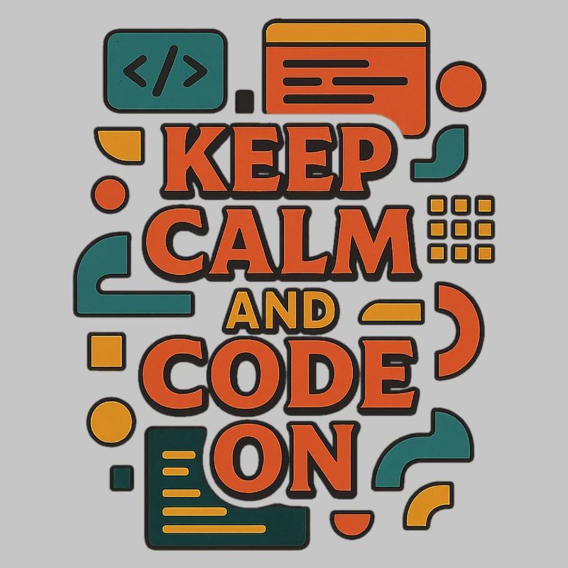 Keep Calm and Code On – Funny Coder Shirt