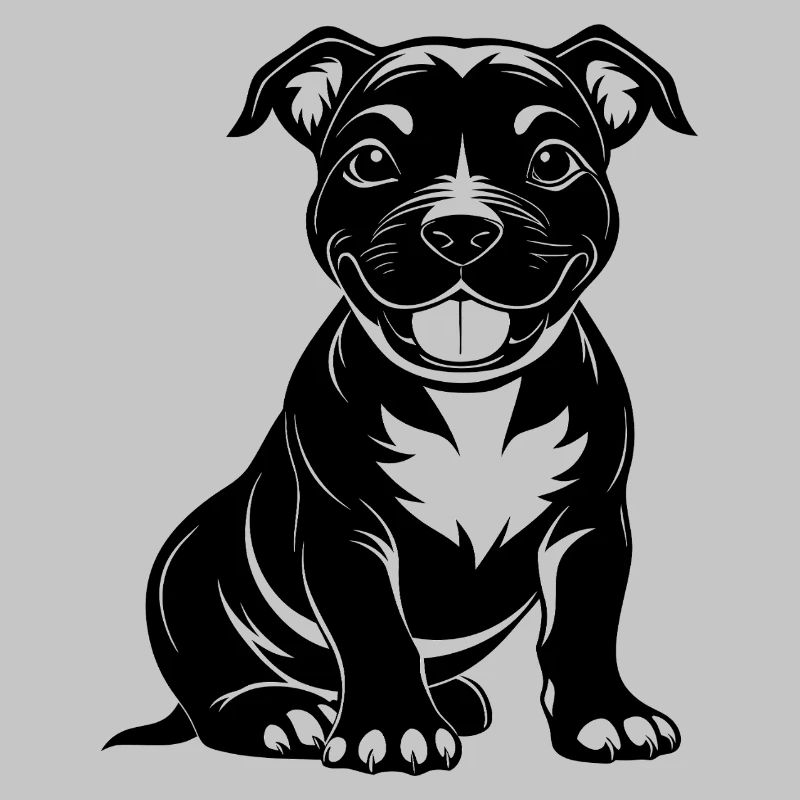 Doux Pitbul Heureux