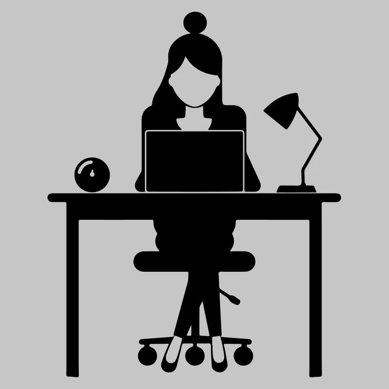 Frau Computer Job Büro