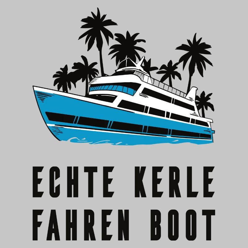 Echte Kerle fahren Boot