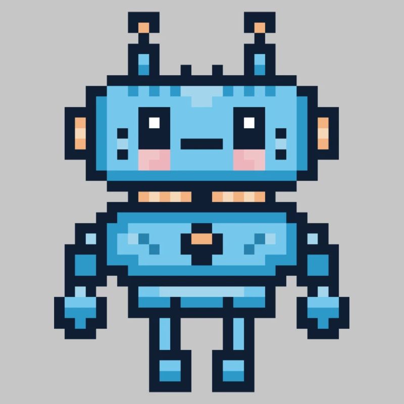 Pixel-Art-Roboter