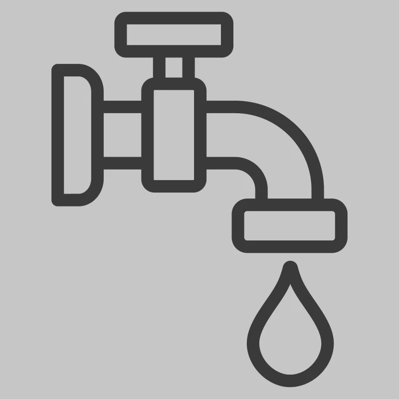 Wasserhahn mit Tröpfchensymbol