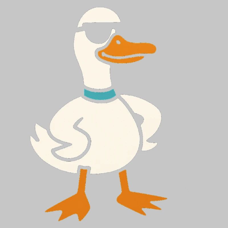 Cool duck with sunglasses
