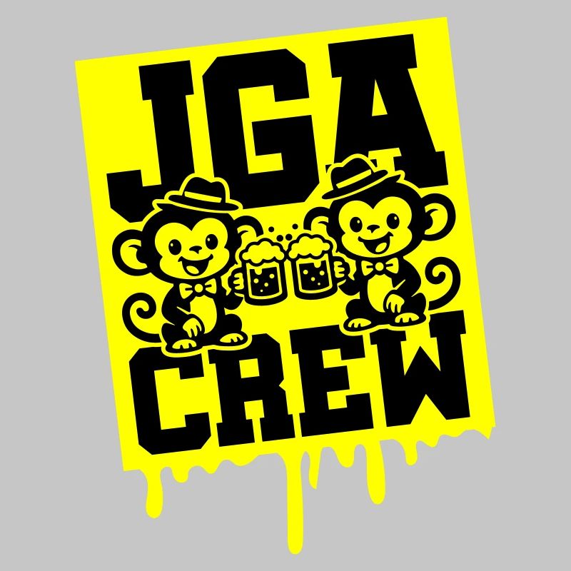 Jga Crew Junggesellen Affe