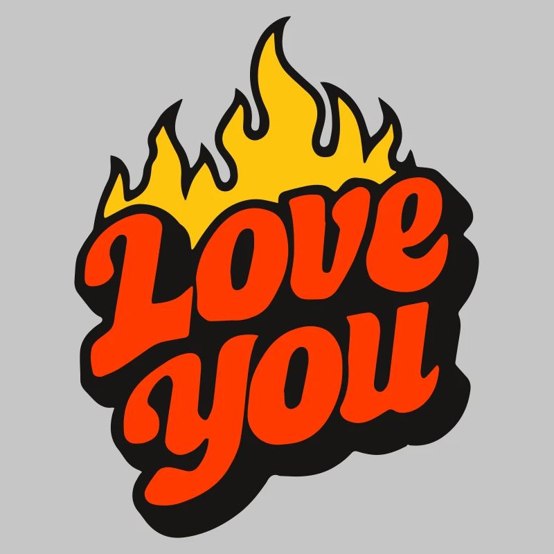 Ich liebe dich mit Flammen