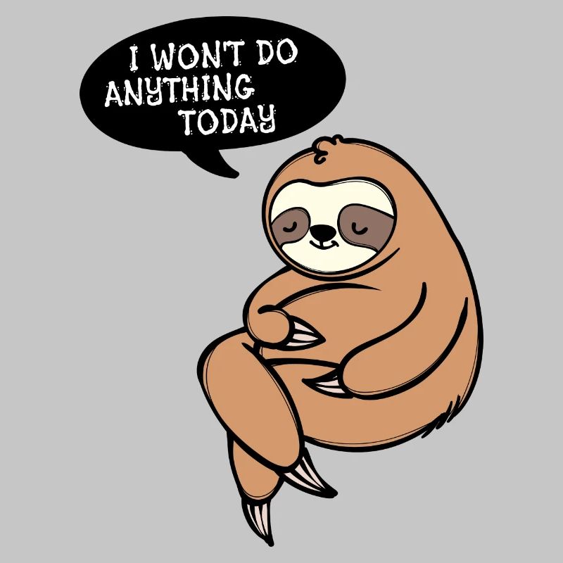 Sloth Lazy Animal Mammal Sleeping Statement