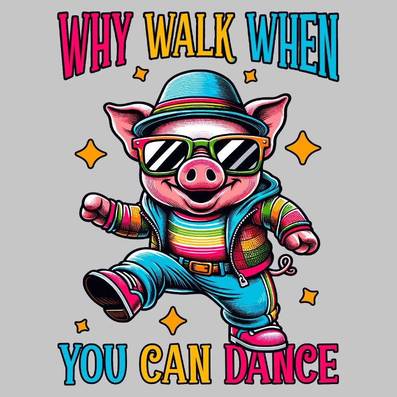 Drôle de danse cochon