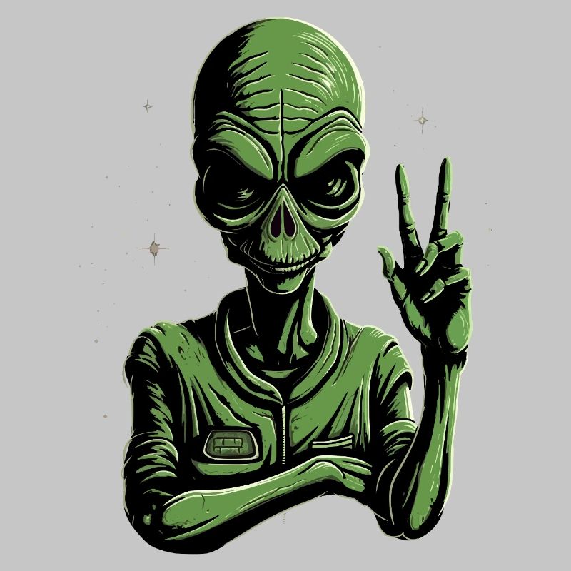 Alien Peace Sign