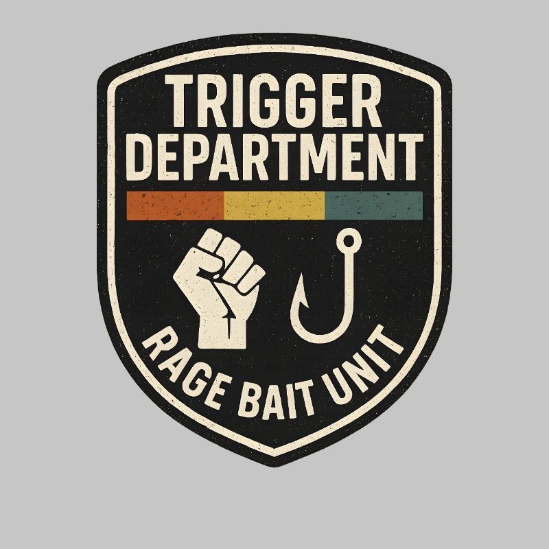 Trigger Department Rage Bait Patch, Funny 